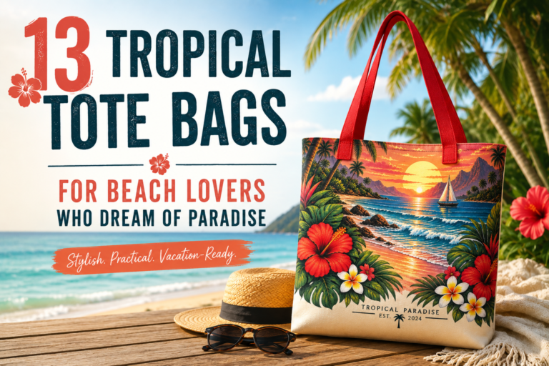 13 Tropical Tote Bags for Beach Lovers Who Dream of Paradise
