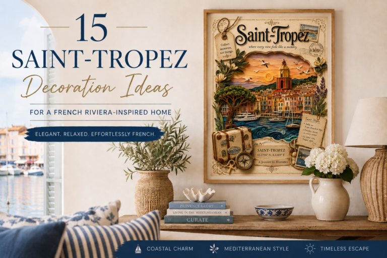15 Saint-Tropez Decoration Ideas for a French Riviera-Inspired Home