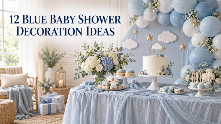 12 Blue Baby Shower Decoration Ideas for a Sweet Celebration